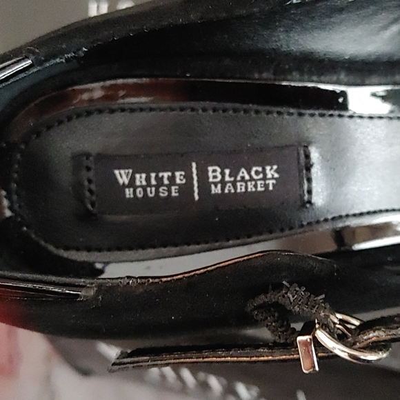 WHBM Black Juniper Heels - Picture 7 of 8